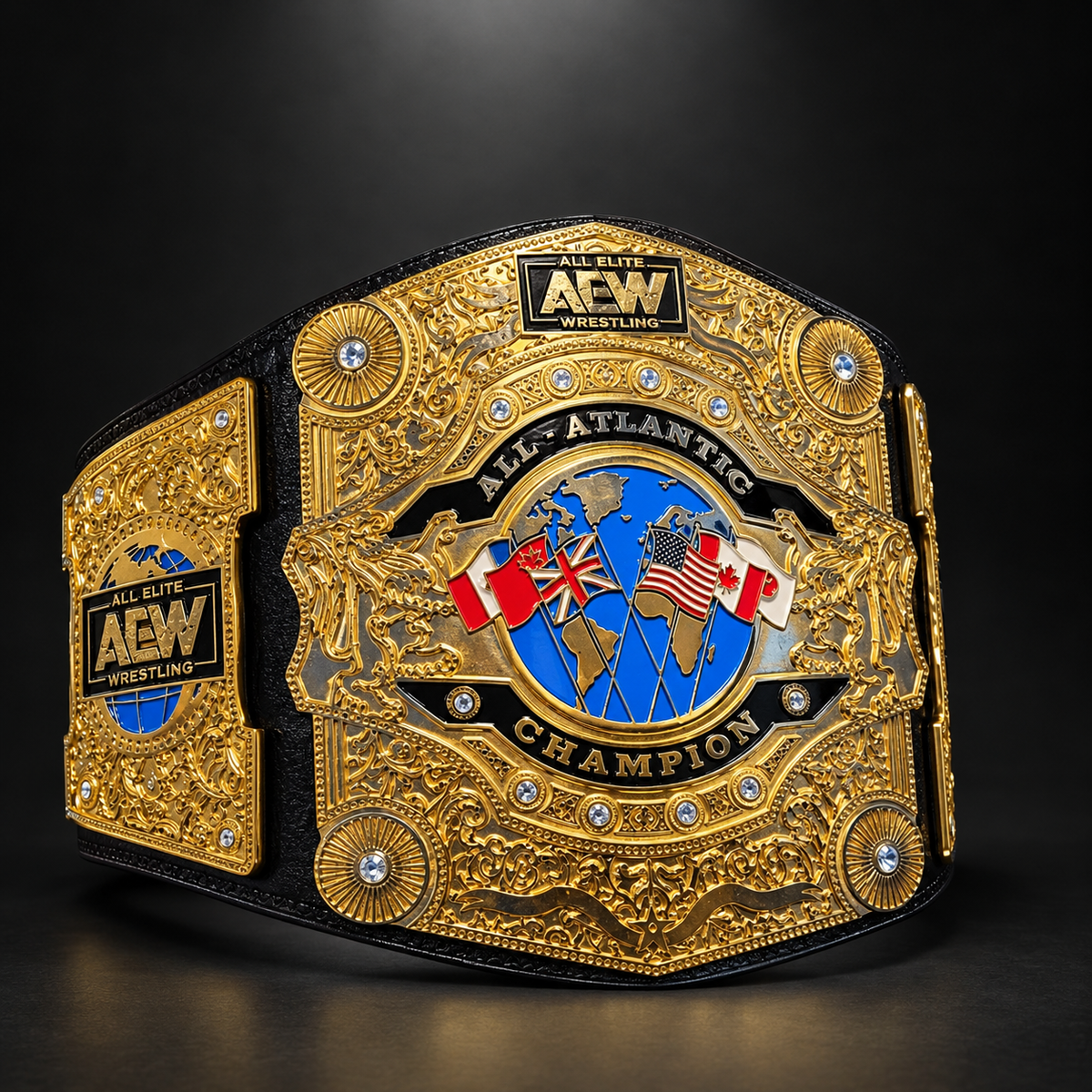AEW All-Atlantic Replica Championship Belt – Premium Wrestling Belt