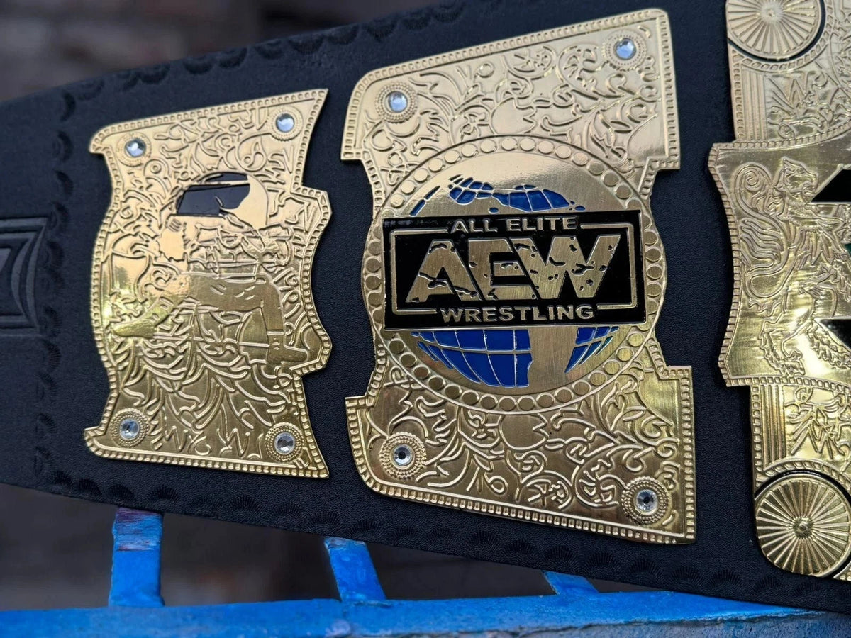AEW INTERNATIONAL CHAMPIONSHIP BELT AEW REPLICA WRESTLING TITLE 2MM BRASS
