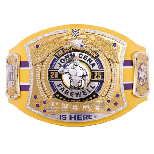 2025 John Cena Farewell Spinner Replica Belt – Bakersfield Tour Exclusive
