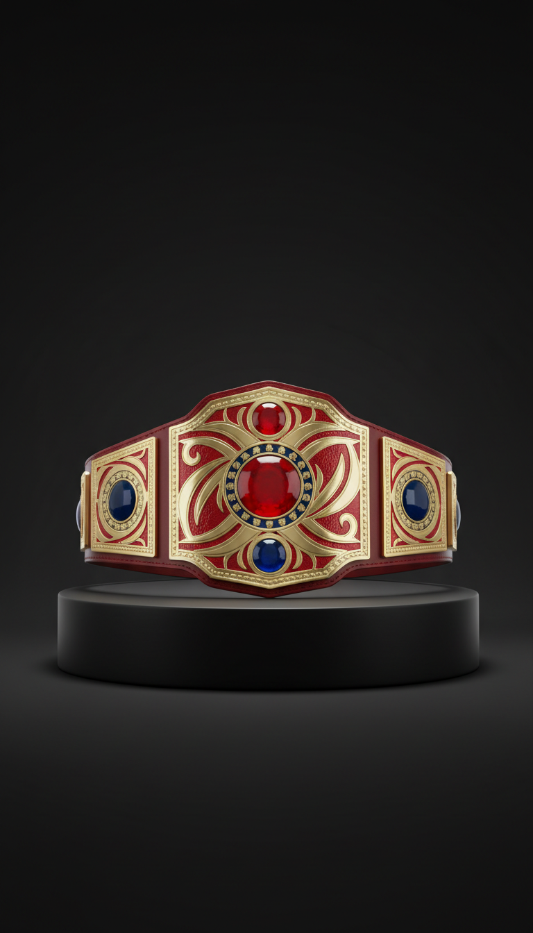 Tag Team Champion Dual-Plate Belt
