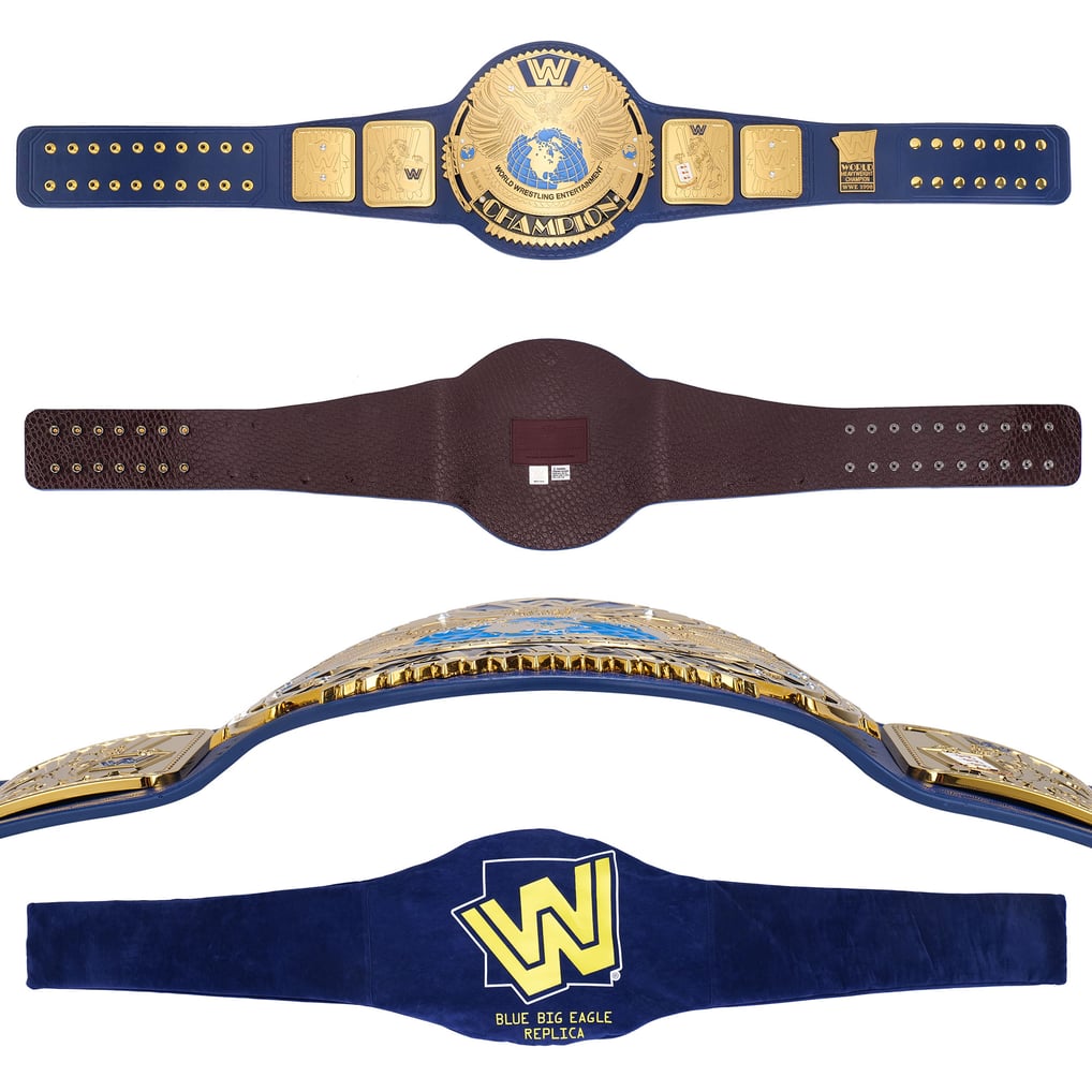Blue WWE Big Eagle Championship Replica Title Belt