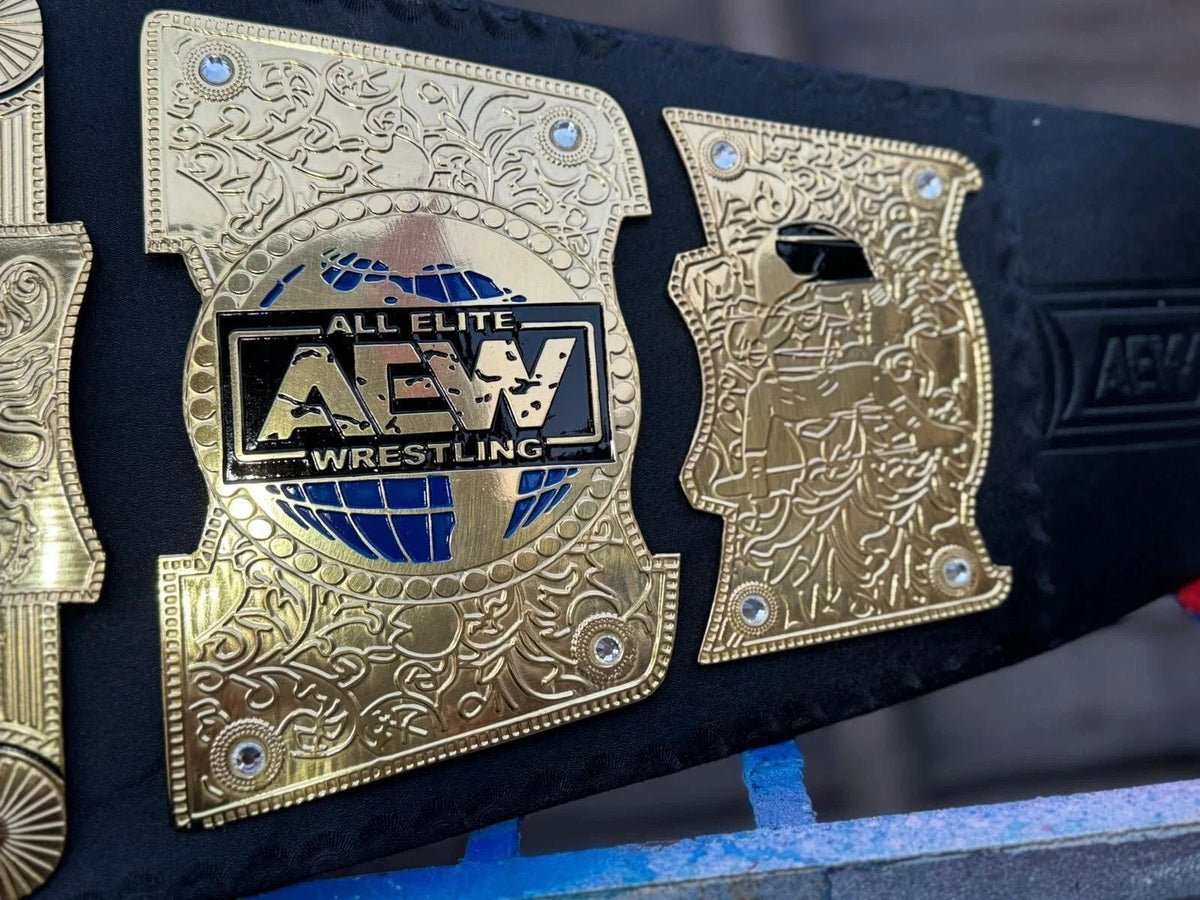 AEW INTERNATIONAL CHAMPIONSHIP BELT AEW REPLICA WRESTLING TITLE 2MM BRASS