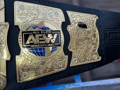 AEW INTERNATIONAL CHAMPIONSHIP BELT AEW REPLICA WRESTLING TITLE 2MM BRASS