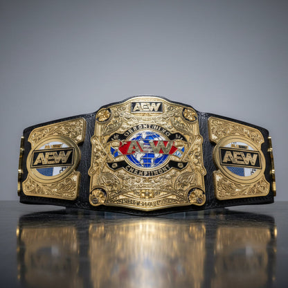 AEW INTERNATIONAL CHAMPIONSHIP BELT AEW REPLICA WRESTLING TITLE 2MM BRASS