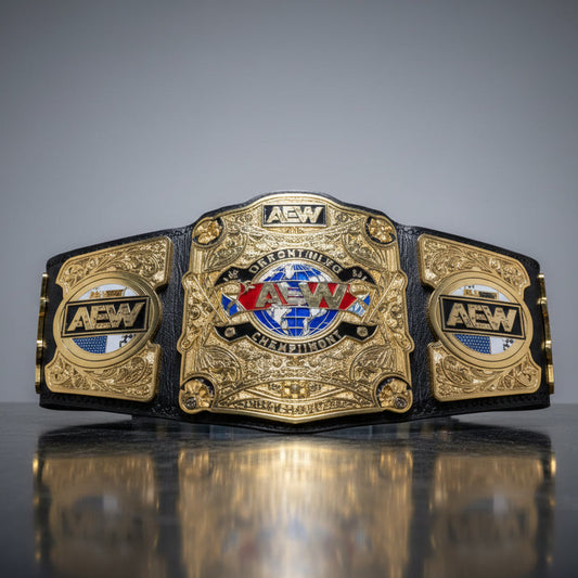 AEW INTERNATIONAL CHAMPIONSHIP BELT AEW REPLICA WRESTLING TITLE 2MM BRASS